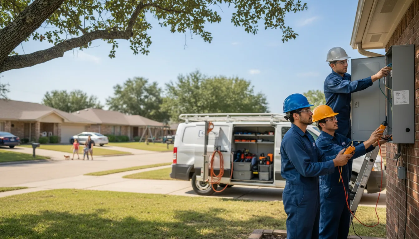 Certified electrician providing emergency electrical services in Industry, IL